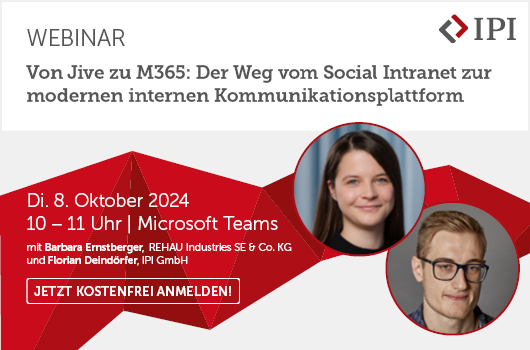 Webinar: Von Jive zu M365: Der Weg vom Social Intranet zur modernen internen Kommunikationsplattform