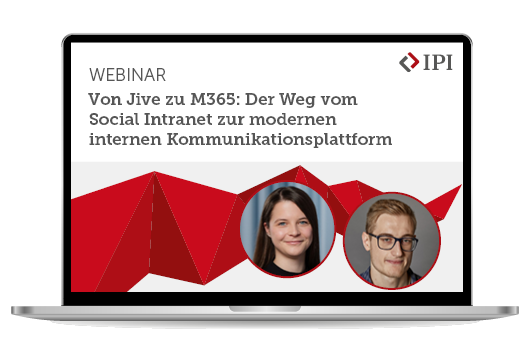 Webinar-Aufzeichnung: Von Jive zu M365: Der Weg vom Social Intranet zur modernen internen Kommunikationsplattform