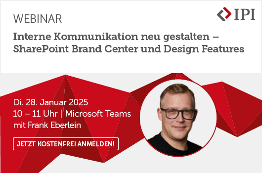 Webinar: Interne Kommunikation neu gestalten – SharePoint Brand Center und Design Features