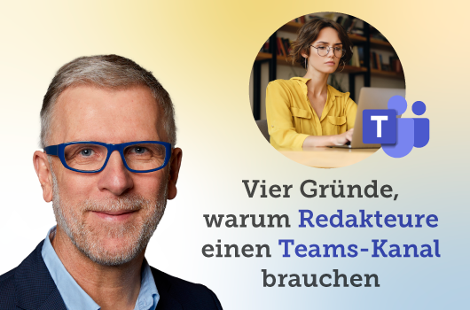 Mehr Struktur und Klarheit in der internen Kommunikation: In einer Live-Demo zeigen wir, wie Sie als Redakteur:in mit Microsoft Teams ihre Arbeitsprozesse besser organisieren können.