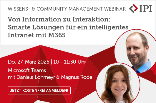 Wissens- & Community Management Webinar: Von Information zu Interaktion